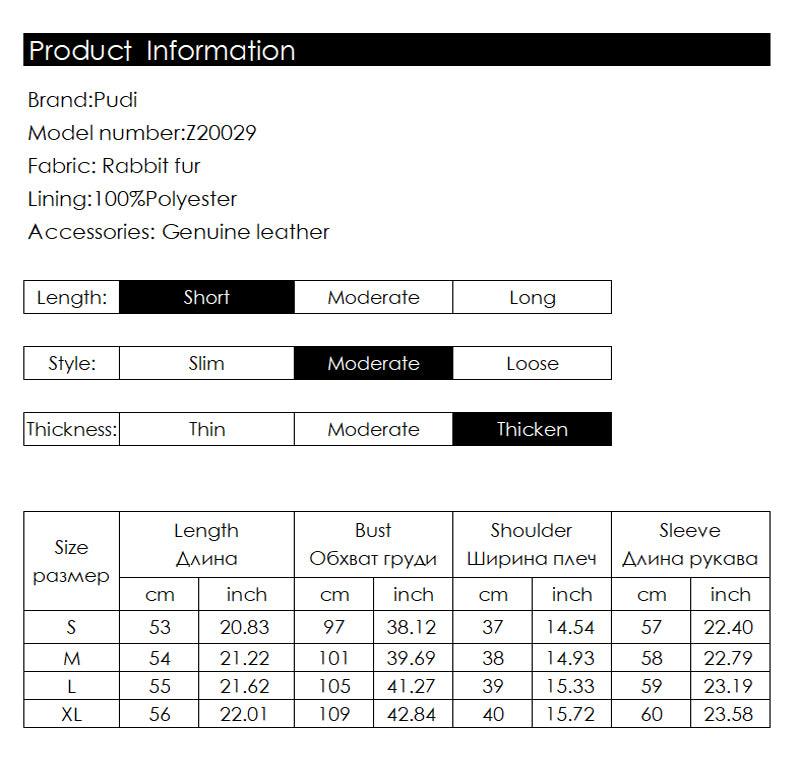 Women Winter Real Rabbit Fur Coat