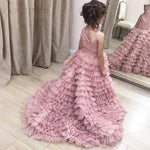 Elegant Tulle Mother and Daughter Luxury Puffy Dresses