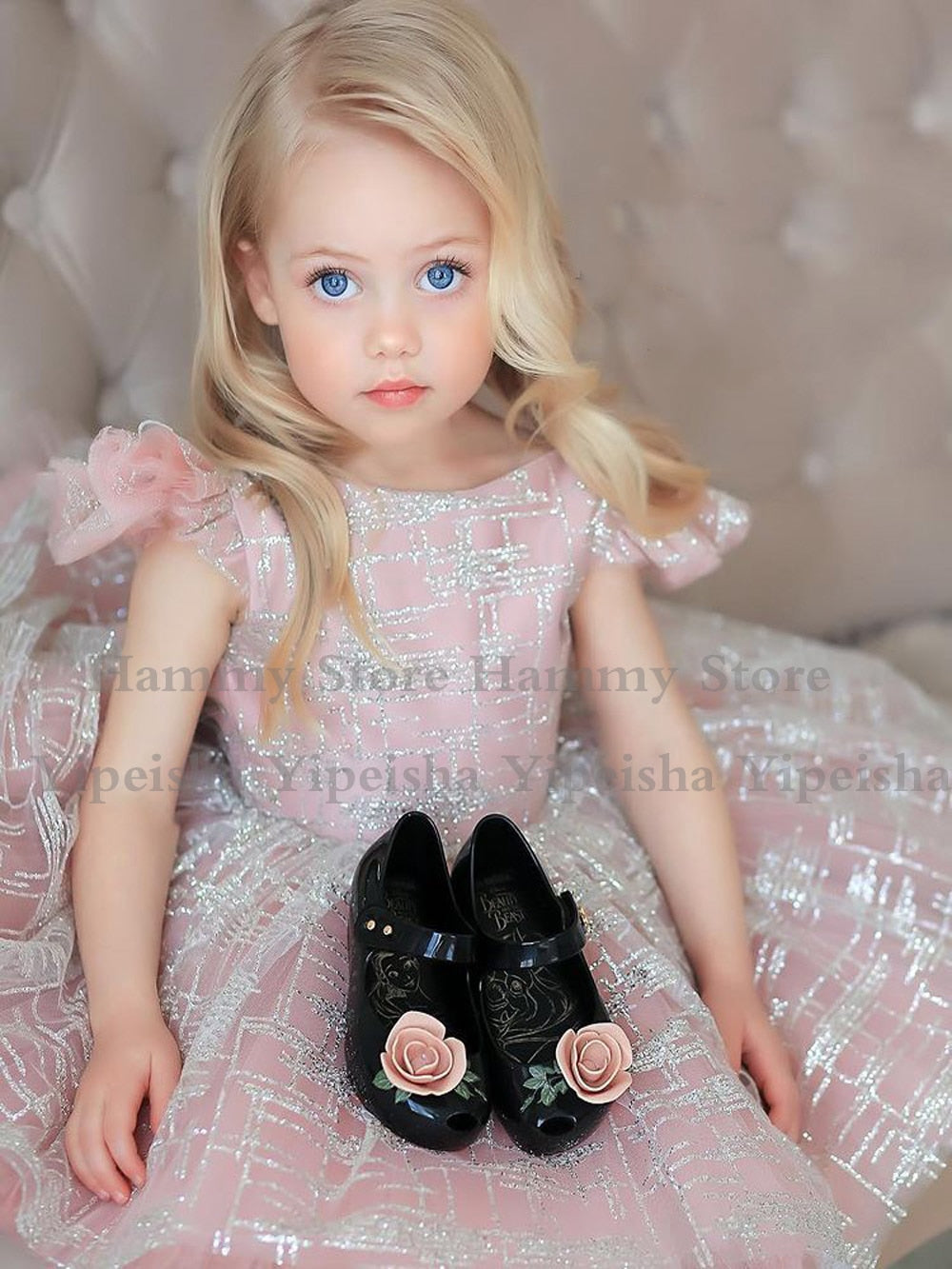 Cute Pink Baby Girl Party Dresses for Birthday