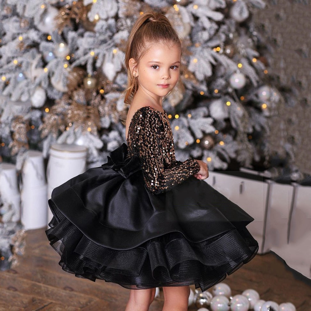 Infant flower girl dresses long cheap sleeve