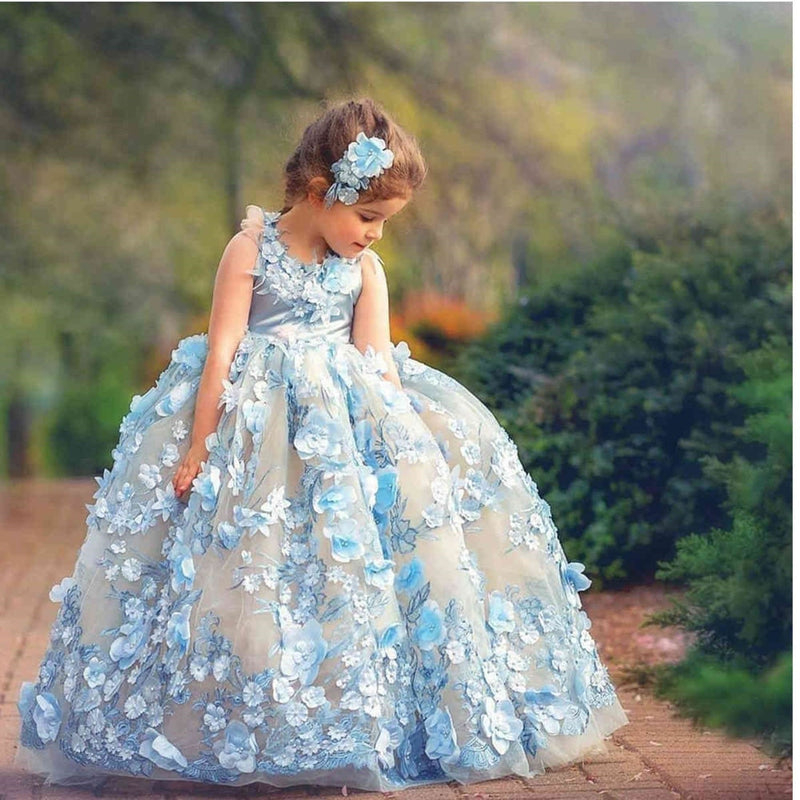 Pretty Ball Gown Princess Flower Girl Dresses For Wedding