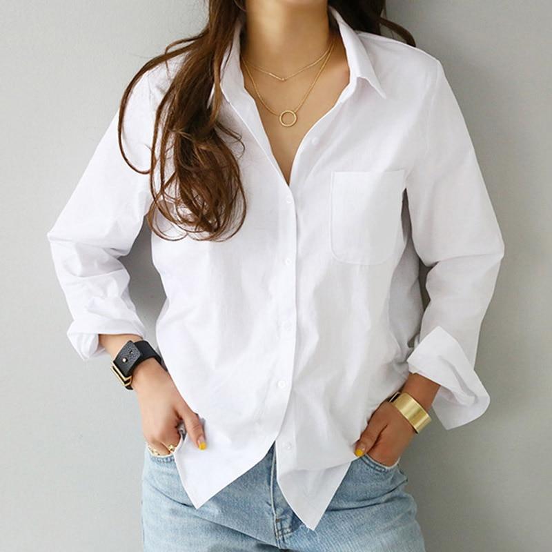 Her Shop Shirt 2020 Spring Women White Shirt