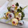 Silk Tea Roses Bride Bouquet