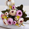 Silk Tea Roses Bride Bouquet