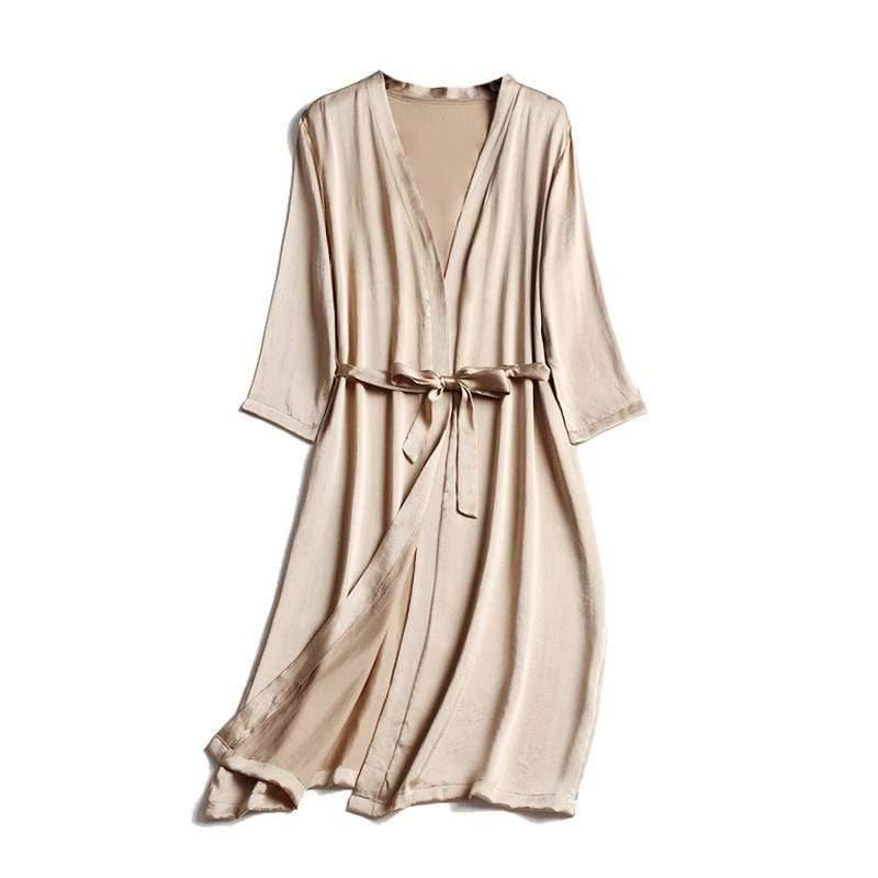 100% Natural Silk Healthy Sleep Robes For Women - HER SHOP
