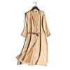 Her Shop Sleepwear Gold Khaki / One Size 100% Natural Silk Healthy Sleep Robes For Women
