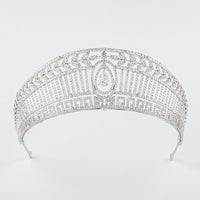 Her Shop Spanish Royal Queen Princess Cubic Tiaras Wedding Crown