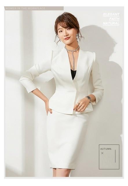 Her Shop Suit suit and skirt / XXXL Fashion Women Skirt Suit Set