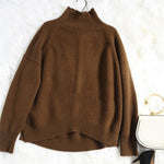 Women's High-Necked Pullover Loose Sweater
