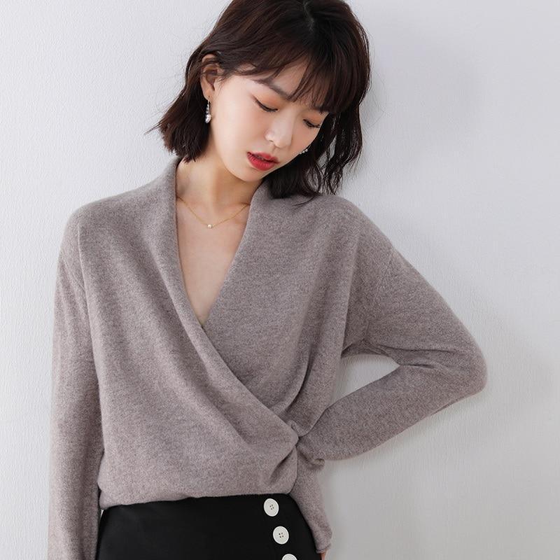 Her Shop Sweaters & Hoodies 100% Pure Wool Knitted Sweater