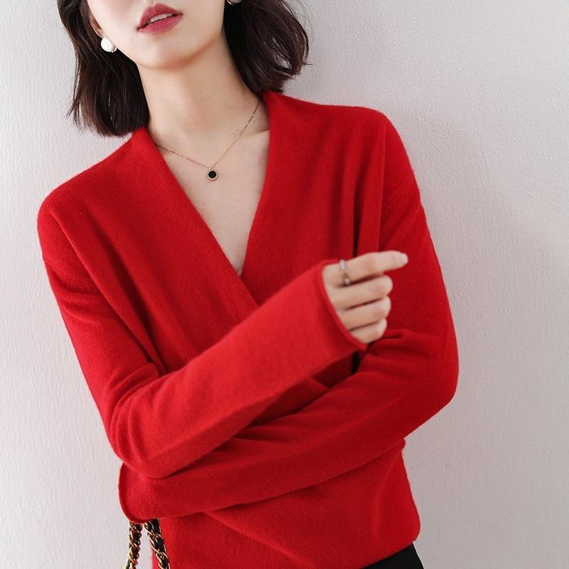 Her Shop Sweaters & Hoodies 100% Pure Wool Knitted Sweater
