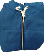 Her Shop Sweatshirts & Hoodies Dark blue / S Casual Long Zippered Hooded Jacket
