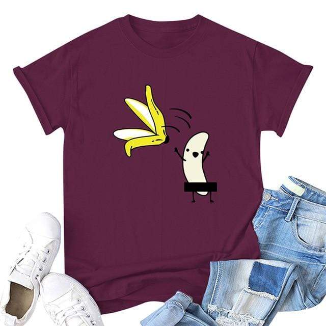 Funny Banana Print and more Casual Cotton T-Shirts